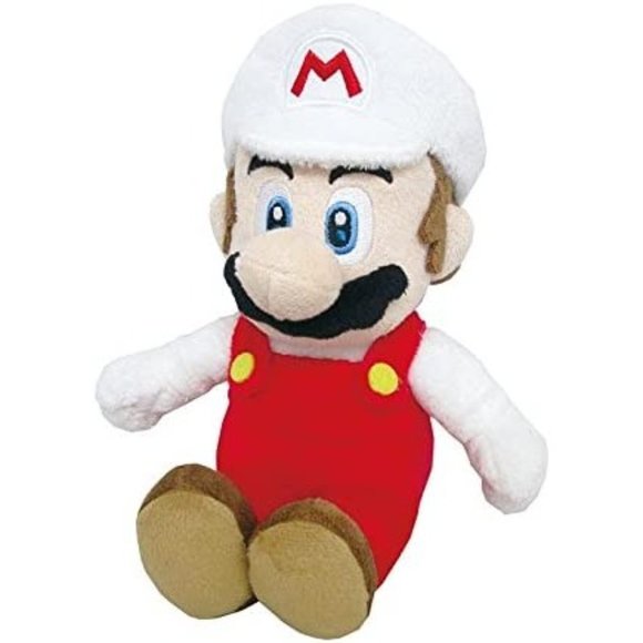 Little Buddy Super Mario All Star Collection 1420 Fire Mario Stuffed Plush, 9.5" - Picture 2 of 2